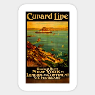 Vintage Travel - Fishguard Sticker